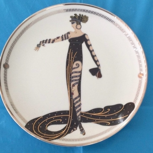 House of Ert’e Fine Porcelain The Franklin Mint La Merveilleuse  Art Plate - Picture 1 of 6